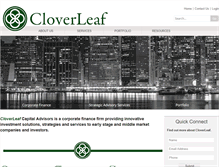 Tablet Screenshot of cloverleafcapital.com